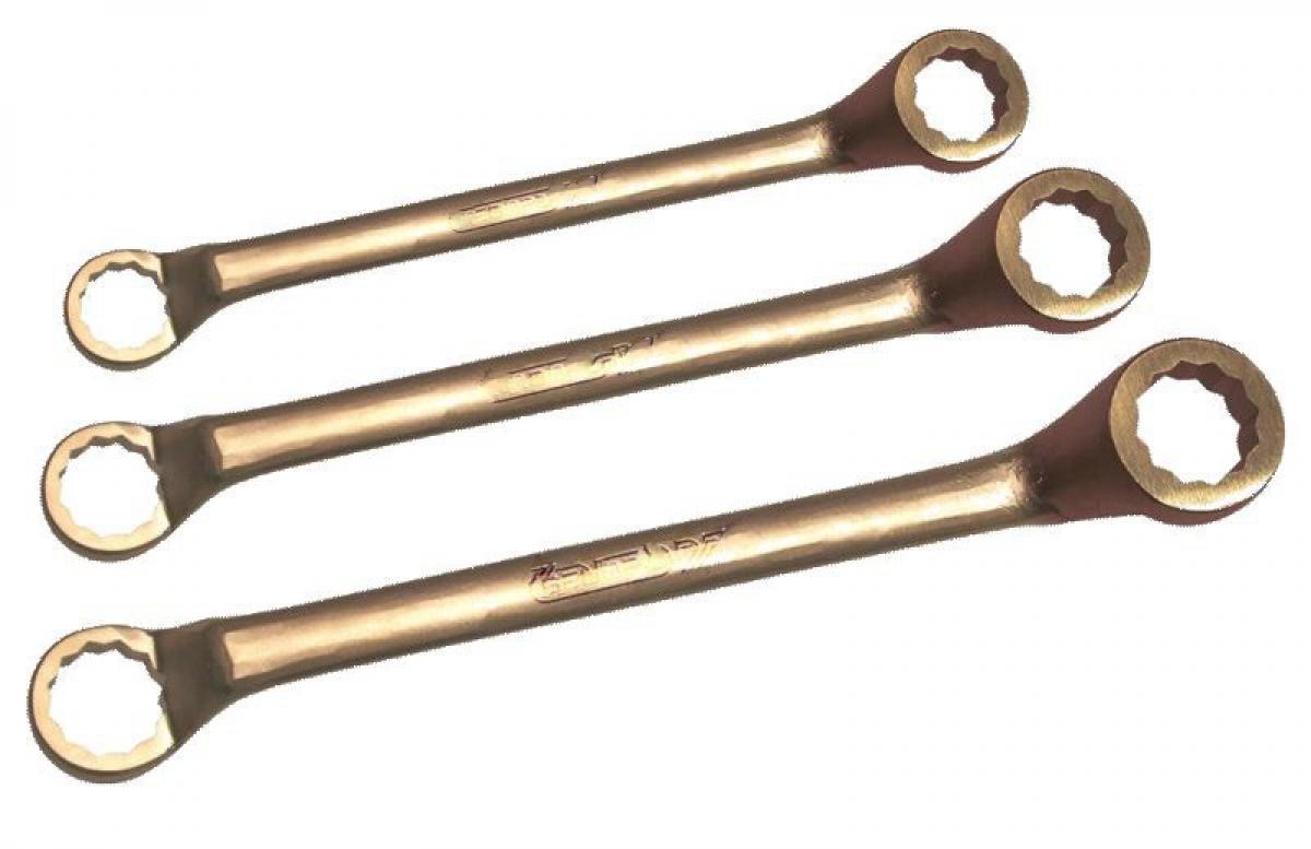 картинка Ключ искробезопасный накидной двухсторонний коленчатый DIN 838 ENDRES 0117102S — Gedore-tools.ru