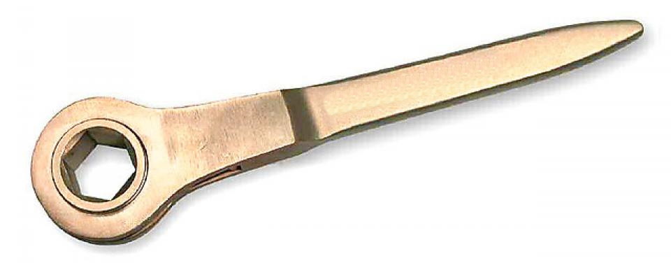 картинка Ключ искробезопасный накидной трещоточный 6-тигранный ENDRES 0137404S — Gedore-tools.ru