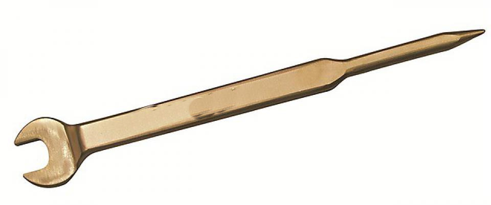 картинка Ключ искробезопасный рожковый коликовый монтажный изогнутый ENDRES 0137385S — Gedore-tools.ru