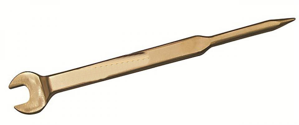 картинка Ключ искробезопасный рожковый коликовый монтажный изогнутый ENDRES 0137383S — Gedore-tools.ru